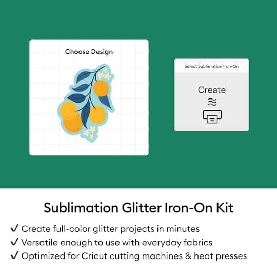 Cricut® Sublimation Glitter Iron-On Kit